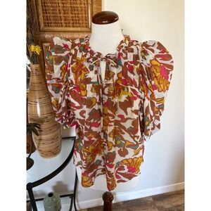 CLEOBELLA‎  EVEREVE Zola SHEA Puff Sleeve Blouse
size S